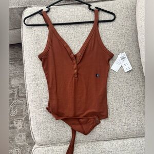 Abercrombie & Fitch Warm Brown Bodysuit